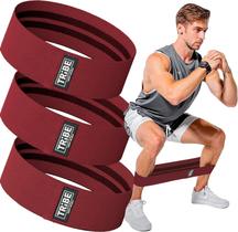 Bandas de exercícios Tribe Lifting Cloth Resistance Hip Bands vermelhas