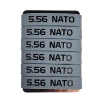 Bandas De Marcação Para Carregadores 5.56 NATO, Pacote Com 6, Borracha Antiderrapante Para