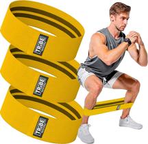 Bandas de resistência ao exercício Tribe Lifting Hip Circle Yellow
