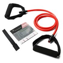 Bandas de resistência com alças, faixas de resistência simples, faixas de exercícios com alças, para treinamento de resistência, fisioterapia, exercícios em casa, fitness, pilates, treinamento de força de boxe (20 libras)