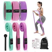 Bandas de resistência KANGFITER, tecido grande para exercícios Bandas de resistência KANGFITER, tecido grande para exercícios