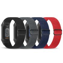 Bandas elásticas de nylon para Fitbit Charge 6/Charge 5 da enkic