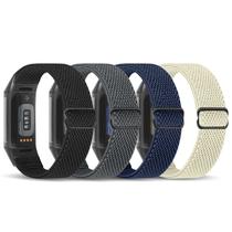 Bandas elásticas de nylon para Fitbit Charge 6/Charge 5 da enkic