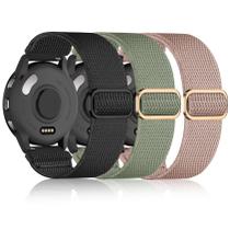 Bandas elásticas esportivas de nylon de 22 mm para Garmin Vivoactive 4/Venu 3