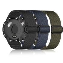 Bandas elásticas esportivas de nylon de 22 mm para Garmin Vivoactive 4/Venu 3