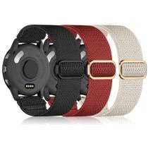 Bandas elásticas esportivas de nylon de 22 mm para Garmin Vivoactive 4/Venu 3