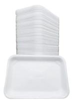 Bandeija Isopor B2 100Unid 21X14Cm Refeiçao Descartavel