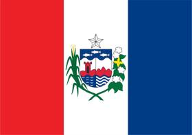 Bandeira Alagoas Estampada Dupla face - 0,70 X 1,00m