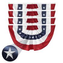 Bandeira Americana Pregueada em Leque LinaGarten 61x122 cm (2x4 pés) Bandeira Americana Pregueada em Leque LinaGarten 61x122 cm (2x4 pés)
