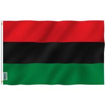 Bandeira Anley Afro American 90x150cm Poliéster Cor Viva