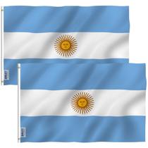 Bandeira Anley Argentina, 90x150 cm, poliéster, pacote com 2 Bandeira Anley Argentina, 90x150 cm, poliéster, pacote com 2