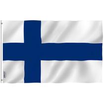 Bandeira Anley Finland 90x150cm Poliéster Cor Viva