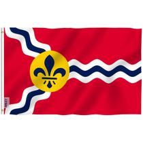 Bandeira Anley Fly Breeze Cidade de St Saint Louis 90x150cm Polyes