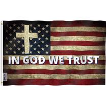 Bandeira Anley Fly Breeze In God We Trust 90x150cm Poliéster Bandeira Anley Fly Breeze In God We Trust 90x150cm Poliéster
