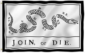 Bandeira Anley Fly Breeze Join Or Die - 90x150cm - Poliéster