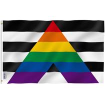 Bandeira Anley Fly Breeze LGBT Pride Straight Ally 90x150cm