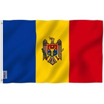 Bandeira Anley Fly Breeze Moldova 90x150cm Poliéster Bandeira Anley Fly Breeze Moldova 90x150cm Poliéster