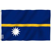 Bandeira Anley Fly Breeze Nauru 90x150cm Poliéster