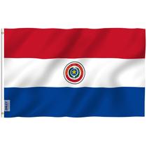 Bandeira Anley Fly Breeze Paraguai 90x150cm Poliéster Bandeira Anley Fly Breeze Paraguai 90x150cm Poliéster