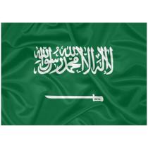 Bandeira Arábia Saudita 150X90 Cm Poliéster Oficial Natal