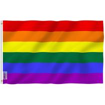 Bandeira Arco-Íris Anley Fly Breeze Pride 90x150cm - Poliéster