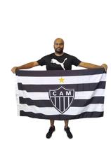 Bandeira Atlético Mineiro Oficial Licenciada 1 Face 71 X1,28 Bandeira Atlético Mineiro Oficial Licenciada 1 Face 71 X1,28