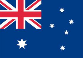 Bandeira Austrália estampada dupla face - 0,90x1,28m