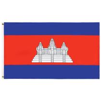 Bandeira AZ FLAG Camboja 250x150 cm Poliéster 100D Bandeira AZ FLAG Camboja 250x150 cm Poliéster 100D