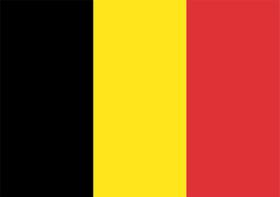 Bandeira Bélgica estampada dupla face - 0,70x1,00m - Pátria Bordados