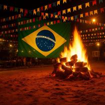 Bandeira Brasil 3,0 x2,0m Festa Junina Copa Seleção Jogos