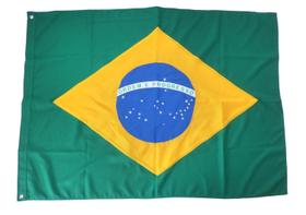 Bandeira Brasil Bordada 2 Panos Oficial (0,90 X 1,30m) Bandeira Brasil Bordada 2 Panos Oficial (0,90 X 1,30m)