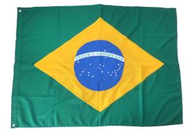 Bandeira Brasil Bordada 2 Panos Oficial (0,90 X 1,30m)