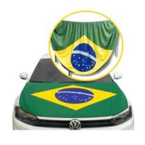 Bandeira Brasil Capo Carro Suv Copa Do Mundo Com Elastico