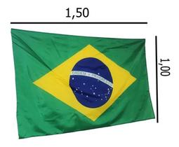 Bandeira Brasil Grande - 1,50x 1,00 Copa Time Nação Futebol Seleção Manifestação