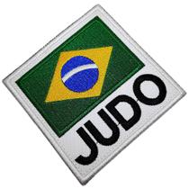 Bandeira Brasil Judo ATM078 Patch Bordado para Kimono Camisa - BR44