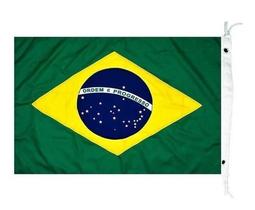 Bandeira Brasil Para Barcos Lancha Antena Mastro 35 X 21,5