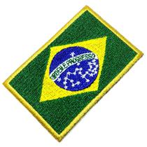 Bandeira Brasil Patch Bordado Para Uniforme Camisa Kimono - BR44