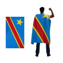 Bandeira Cabo República Democrática do Congo 90x150cm Poliéster Bandeira Cabo República Democrática do Congo 90x150cm Poliéster
