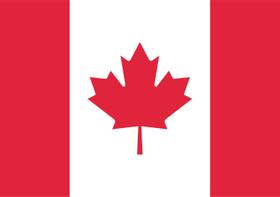 Bandeira Canadá estampada dupla face - 0,70x1,00m