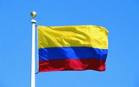Bandeira Colômbia 1,50x0,90mt Dupla Face - Envio Imediato