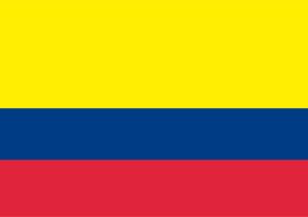 Bandeira Colômbia Estampada uma face - 0,70X1,00m