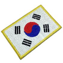 Bandeira Coreia do Sul Patch Bordado Para Uniforme Camisa
