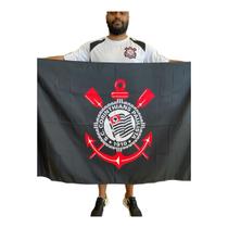 Bandeira Corinthians Oficial Licenciada 1 Face 71 X1,28 Bandeira Corinthians Oficial Licenciada 1 Face 71 X1,28