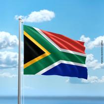 Bandeira da África do Sul 80cmx140cm Tecido Oxford 100% Poliéster - PRESENTE-BRINDE