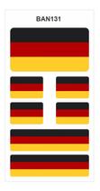 Bandeira Da Alemanha - Adesivo Resinado Cartela