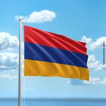 Bandeira da Armênia 80cmx140cm Tecido Oxford 100% Poliéster Bandeira da Armênia 80cmx140cm Tecido Oxford 100% Poliéster