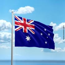 Bandeira da Austrália 80cmx140cm Tecido Oxford 100% Poliéster - PRESENTE-BRINDE