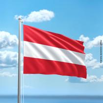 Bandeira da Áustria 80cmx140cm Tecido Oxford 100% Poliéster - PRESENTE-BRINDE