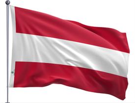 Bandeira da Austria Uma Face Estampada Tamanho 90x128cm