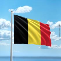 Bandeira da Bélgica 80cmx140cm Tecido Oxford 100% Poliéster - PRESENTE-BRINDE